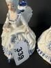 Pair of Blue and White Porcelain Figurines, Rococo-Style - 7