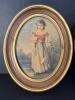 Pair of 10x8 Oval Framed Victorian-Style Child Portrait Prints - 2