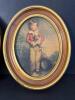 Pair of 10x8 Oval Framed Victorian-Style Child Portrait Prints - 3