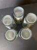 Set of Neoclassical-Style Blue and White Glass Tumblers - 6
