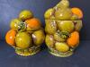 Ceramic Fruit Basket Jar and Creamer Pitcher Set - 6