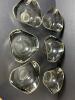 Clear Glass Bowl and Six Matching Dishes with Silver Trim - 7