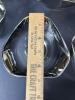 Clear Glass Bowl and Six Matching Dishes with Silver Trim - 9