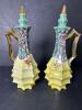 Pair of Japanese Art Deco-Style Porcelain Ewers with Floral Motif - 2