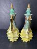 Pair of Japanese Art Deco-Style Porcelain Ewers with Floral Motif - 3