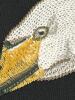 18"x26" Framed Embroidered Swan Scene Textile Art - 2