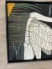 18"x26" Framed Embroidered Swan Scene Textile Art - 5