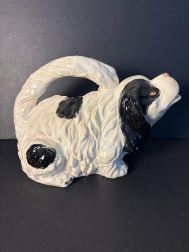 Large Ceramic Dog Teapot in the Victorian Style