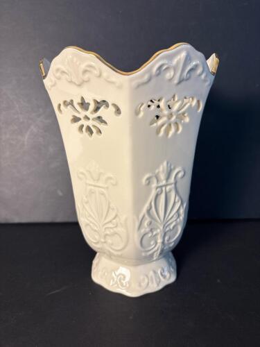 Lenox Porcelain Vase With Gold Trim