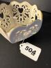 Lenox Porcelain Bowl With Heart Cutouts and Gilt Rim - 6