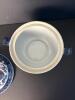 Blue and White Lidded Porcelain Decorative Tureen with Stand - 6