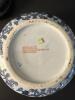 Blue and White Lidded Porcelain Decorative Tureen with Stand - 7