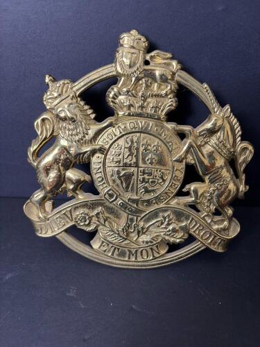 Brass Kings Arms Trivet British Crest Design