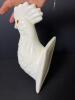 White Ceramic Rooster Head Wall Pocket - 2