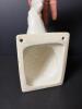White Ceramic Rooster Head Wall Pocket - 3