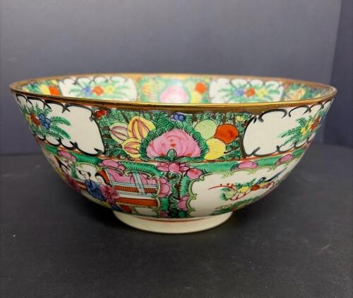 Andrea Decorated Rose Medallion-Style Porcelain Bowl
