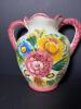 Waccamaw Italian Floral Majolica-Style Double-Handled Vase