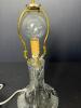 Cut Glass Table Lamp With Floral Motif Shade - 5