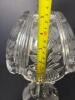 Cut Glass Table Lamp With Floral Motif Shade - 9