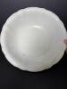 Ironstone China White Embossed Serving Bowl - 3