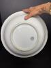 Ironstone China White Embossed Serving Bowl - 4