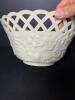 Lenox Porcelain Reticulated Bowl with Floral Relief and Gold Rim - 2