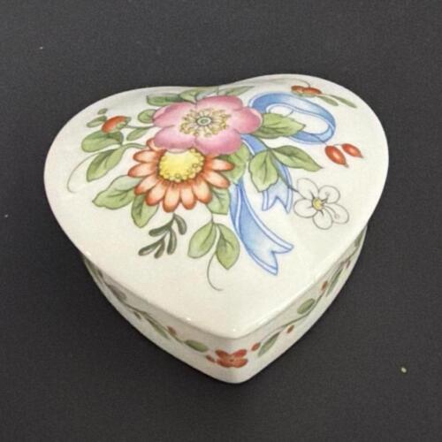Small Wedgwood Bone China Heart Trinket Box