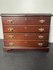 Miniature Mahogany-Chest With Card Dividers - 2