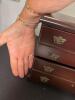 Miniature Mahogany-Chest With Card Dividers - 8