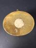 Brass Oval Locking Potpourri Box with Pierced Lid - 5