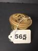 Brass Oval Locking Potpourri Box with Pierced Lid - 6