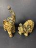 Pair of LaVie Animal Print Elephant Figurines