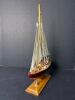 Small Wooden Sailboat Model with Quote on Sail - 2