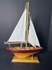 Small Wooden Sailboat Model with Quote on Sail - 3