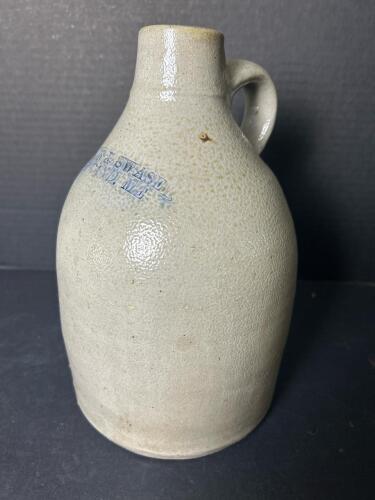 Stoneware Jug From Lamson & Swasey Portland Maine
