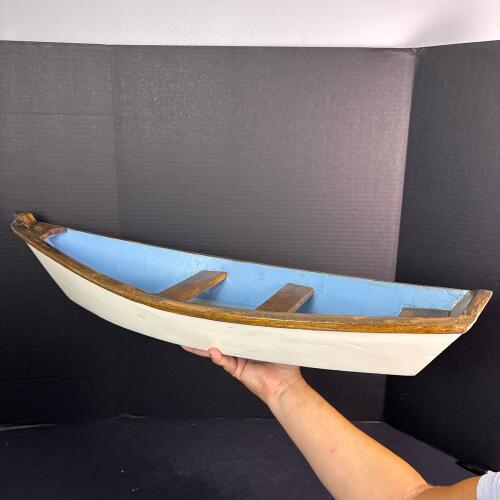 Nautical Decorative Wooden Rowboat