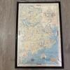 Framed 1969 Phillips Map of Washington County Maine, 21"x31"