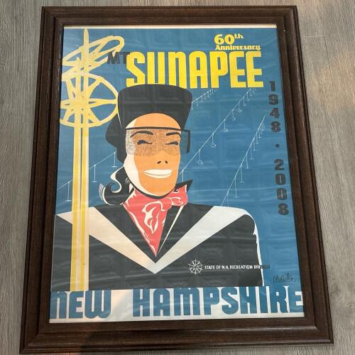 Mt. Sunapee 60th Anniversary Framed Poster, 21"x27"