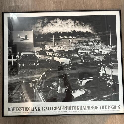 "Railroad Photographs of the 1950s" Framed Poster, 32"x28"