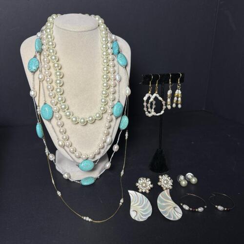 Faux Pearl Costume Jewelry Lot