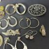 Lot of Silver-Toned Costume Jewelry - 8