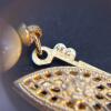 Faux Pearl Necklace with 14K Gold Filigree Clasp - 5