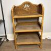 Wicker Three-Tier Shelf