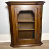 Rustic Wooden Wall Cabinet With Chicken Wire Door