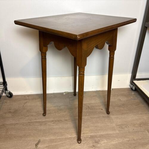 Hitchcock Square Wooden Side Table