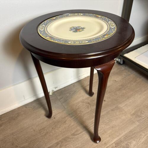 Bombay Company Plate Stand Table with Lenox Autumn Plate
