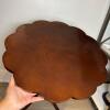Pedestal Side Table with Scalloped Top by The Bombay Company - 2