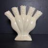 Ceramic Five-Tube Vase with Textured Design