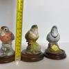 Trio of Andrea by Sadek Bird Figurines: Blue Jay, Robin, Gold Finch - 12