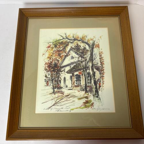 Framed Wall Art of Duke of Gloucester Street, Williamsburg, by John Haymson, 16"x18"